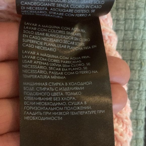 Club Monaco / Ralph Lauren Pink Salmon Crew Neck Sweater Knit Medium Like New - Picture 7 of 11